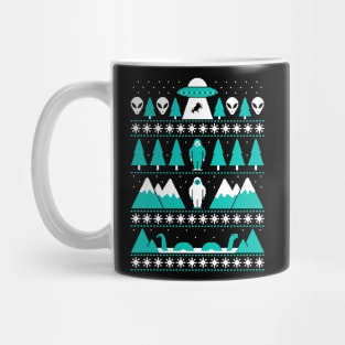 ufo ugly christmas Mug